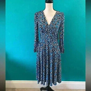 New with tags floral blue Eliza J dress in size 4